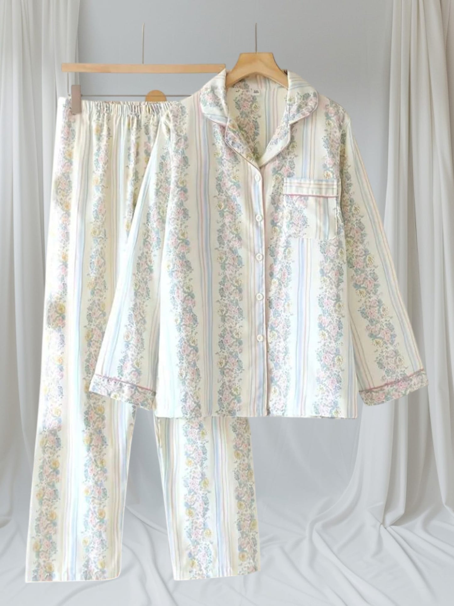 PIJAMA 2 PIEZAS MUSELINA DOBLE