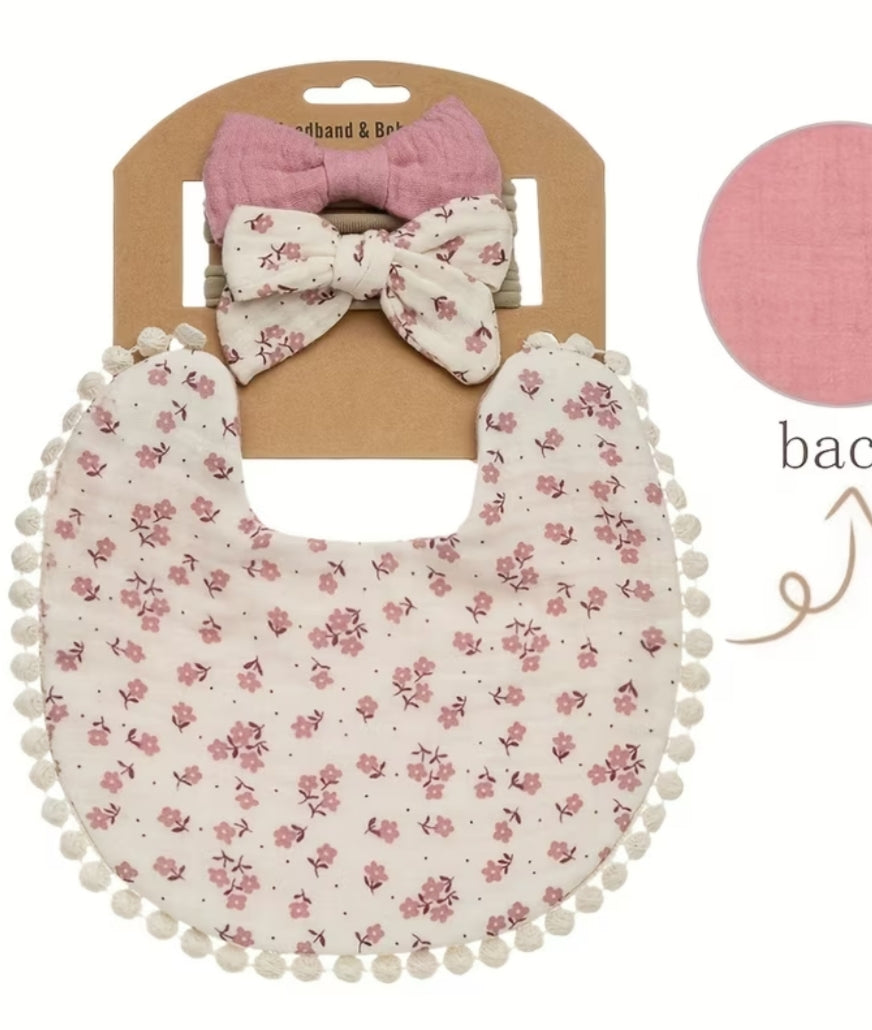 SET BABERO Y VINCHA Muselina