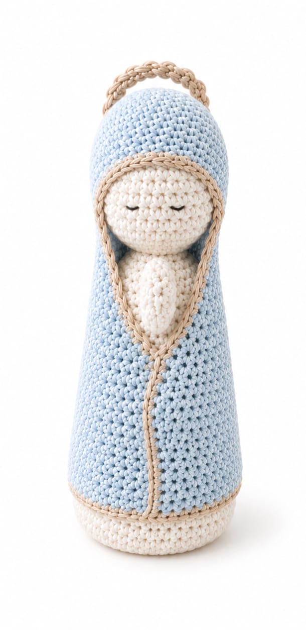 VIRGENCITA TEJIDA EN CROCHET