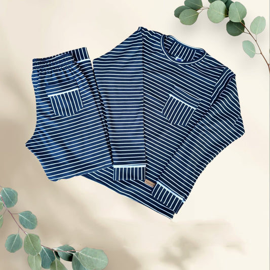 PIJAMA VARÓN COTTON OSAKA A RAYITAS