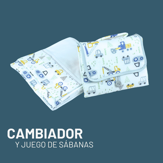 SET DE JUEGO DE CAMA FUNCIONAL CON CAMBIADOR!