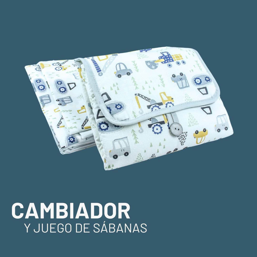 SET DE JUEGO DE CAMA FUNCIONAL CON CAMBIADOR!