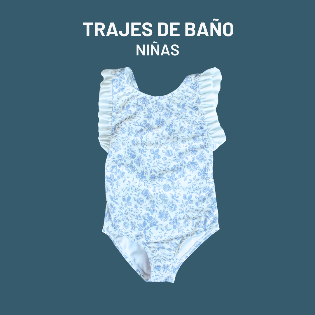 TRAJE DE BAÑO "BEBAS & NIÑAS" CON BRETELES - ON SALE!