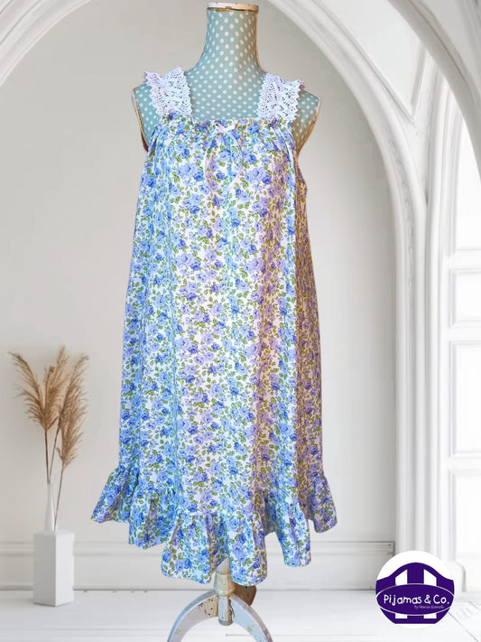 CAMISÓN DAMA FLORES CON PUNTILLA