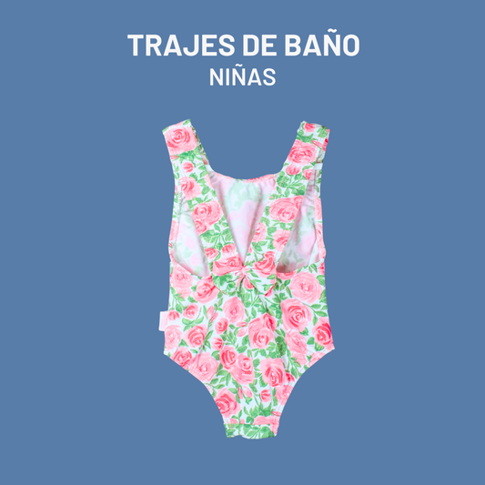 TRAJE DE BAÑO "NIÑAS" CON BRETELES - ON SALE!