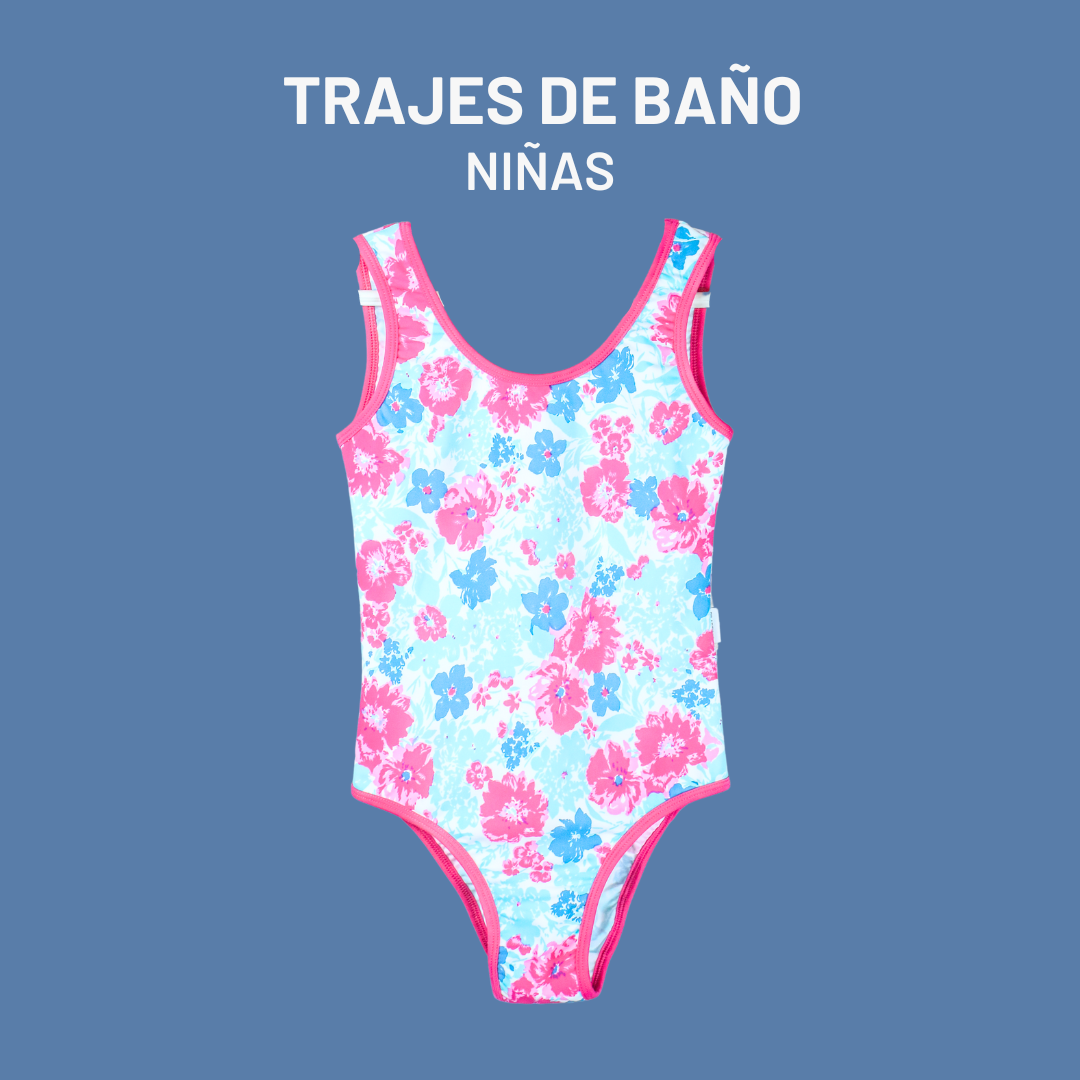 TRAJE DE BAÑO "NIÑAS" CON BRETELES - ON SALE!