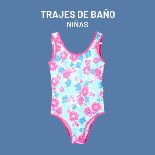 TRAJE DE BAÑO "NIÑAS" CON BRETELES - ON SALE!