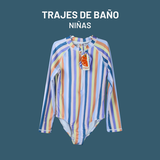 TRAJE DE BAÑO "NIÑAS" MANGA LARGA - "ON SALE"!