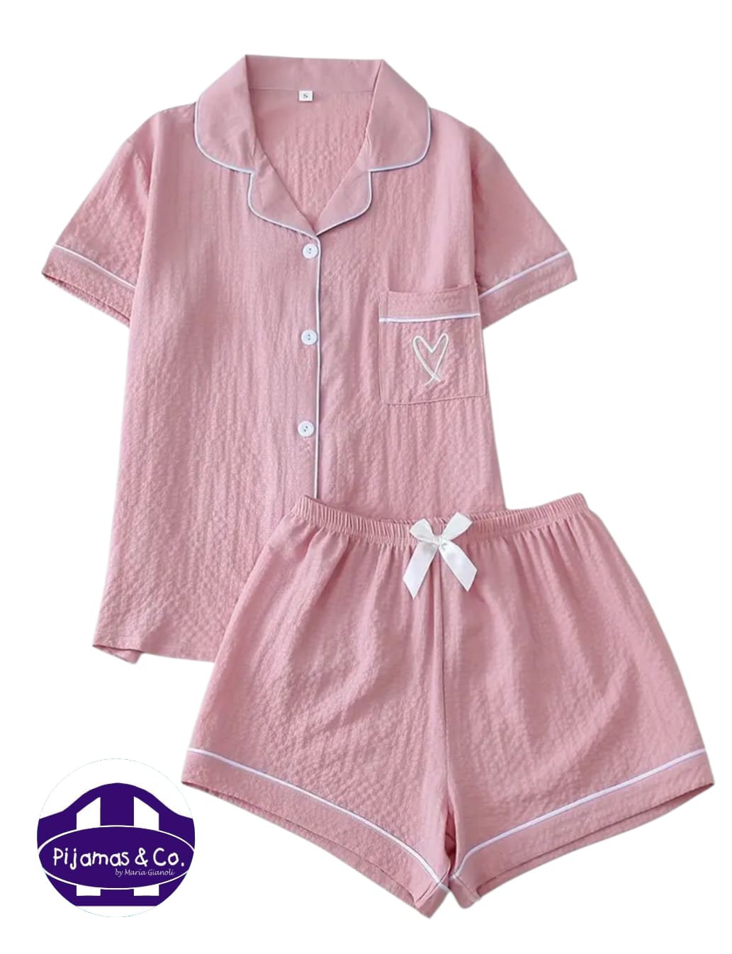 CONJUNTO CASACAY SHORT (LISO CELESTE )