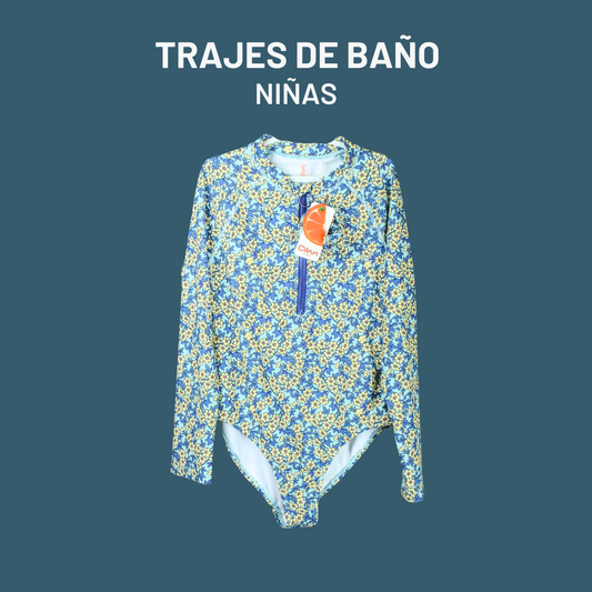 TRAJE DE BAÑO "NIÑAS" MANGA LARGA - ON SALE!