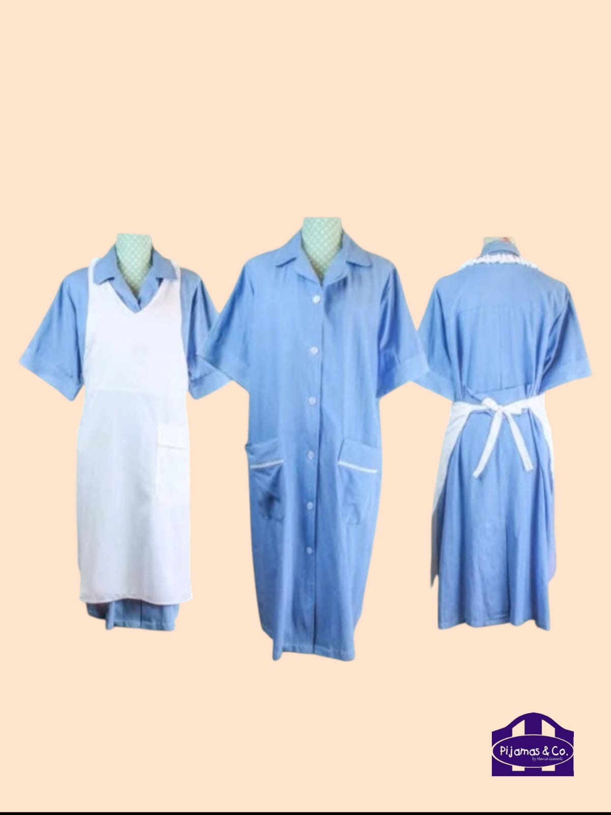 TÚNICAS UNIFORMES SERVICIO LARGAS