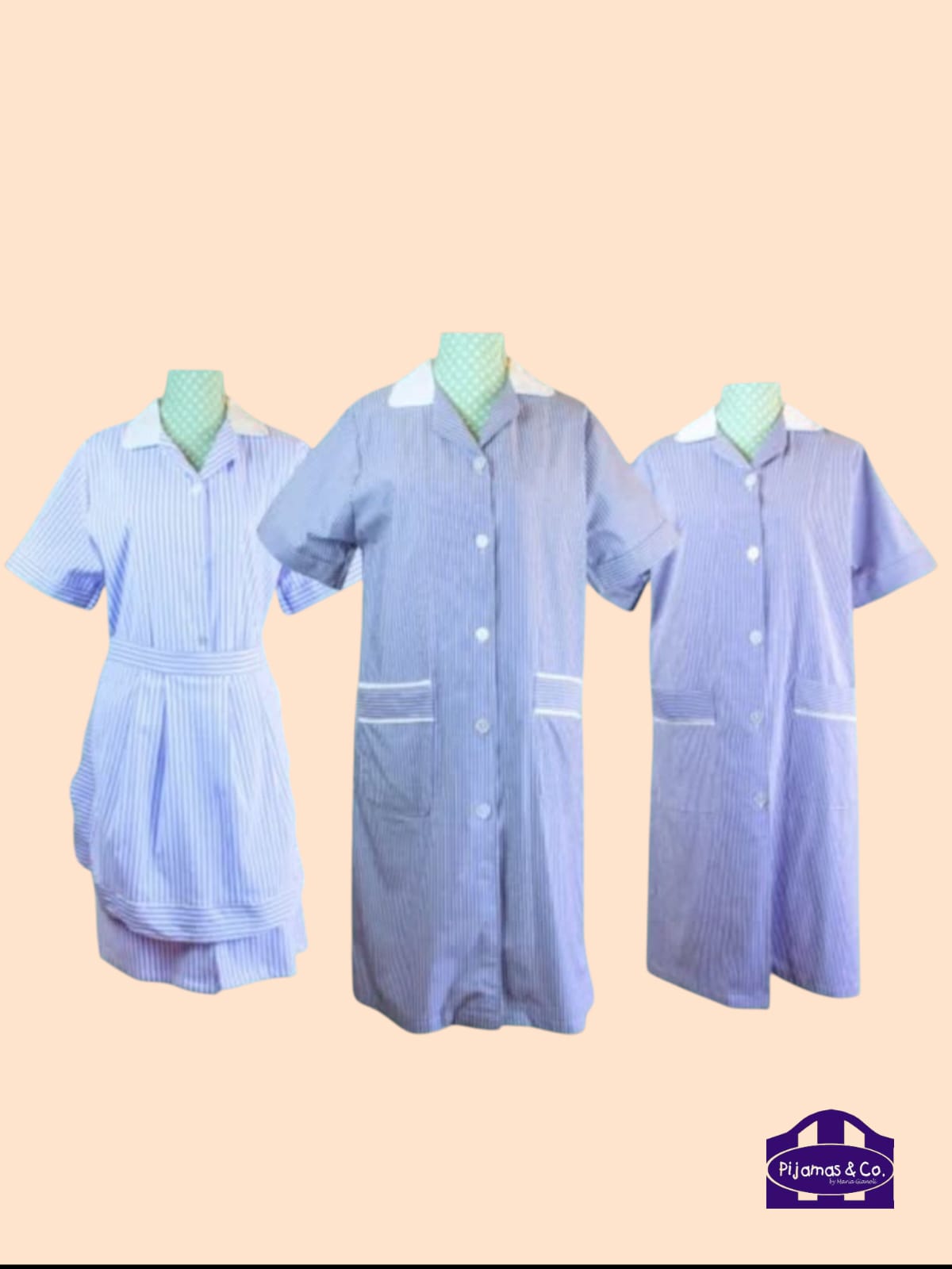 TÚNICAS UNIFORMES SERVICIO LARGAS