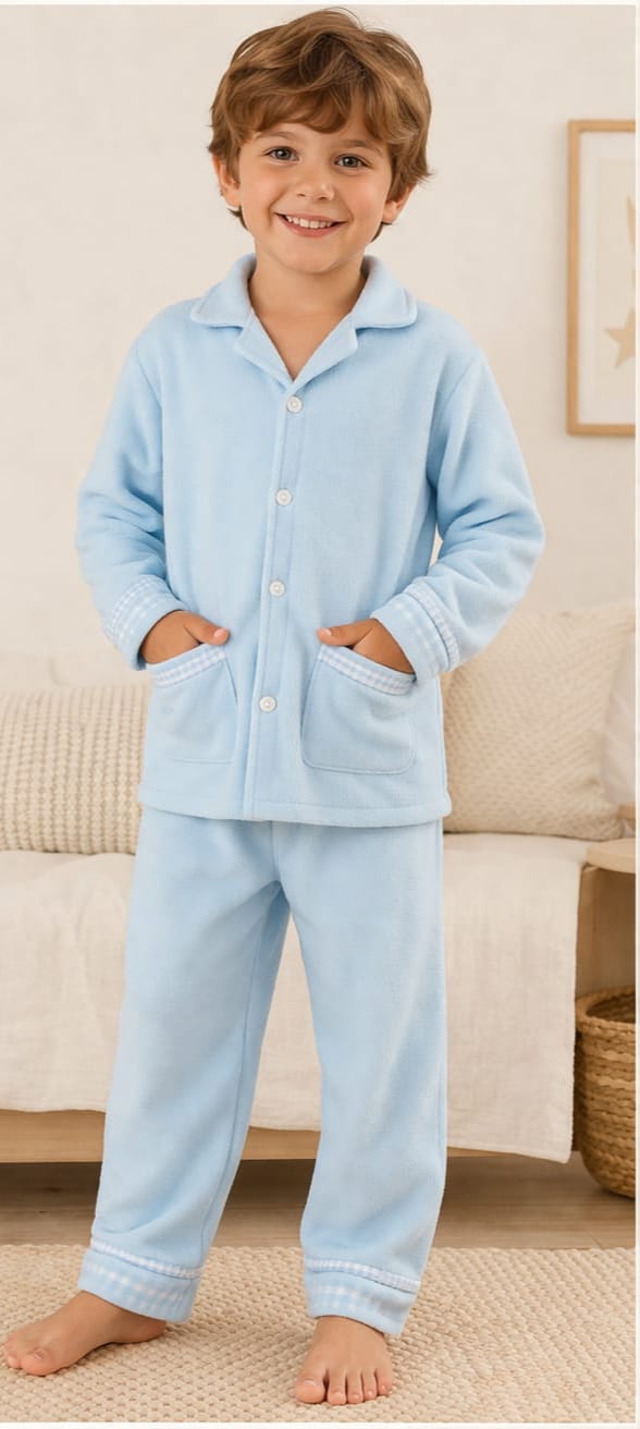 Conjunto 2 piezas polar Celeste Varón