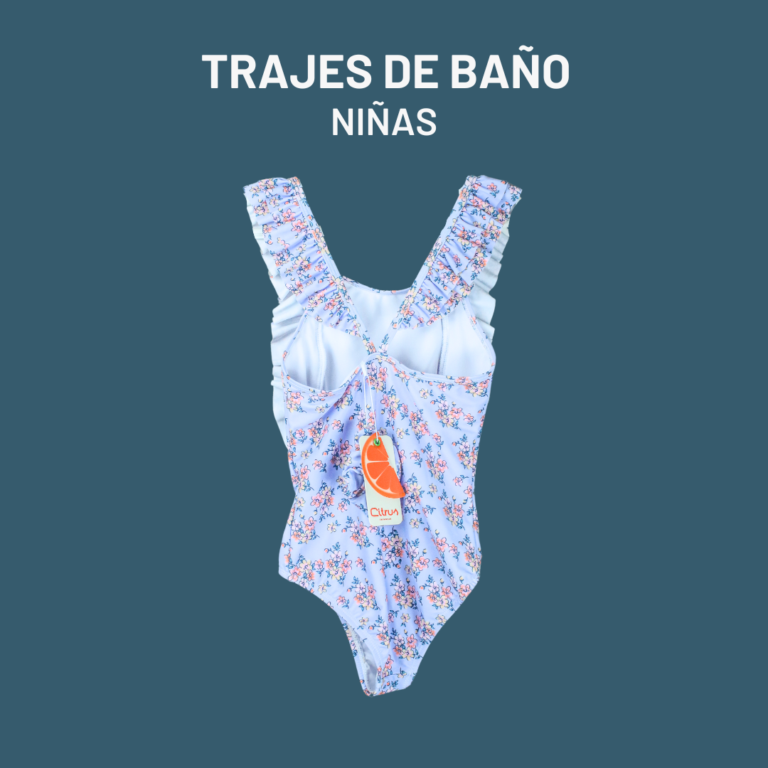 TRAJE DE BAÑO "NIÑAS" CON BRETELES - ON SALE!