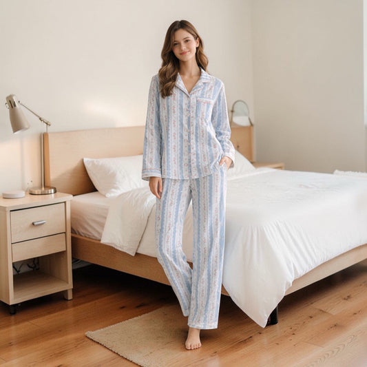 Conjunto Pijama floral Celeste Garden