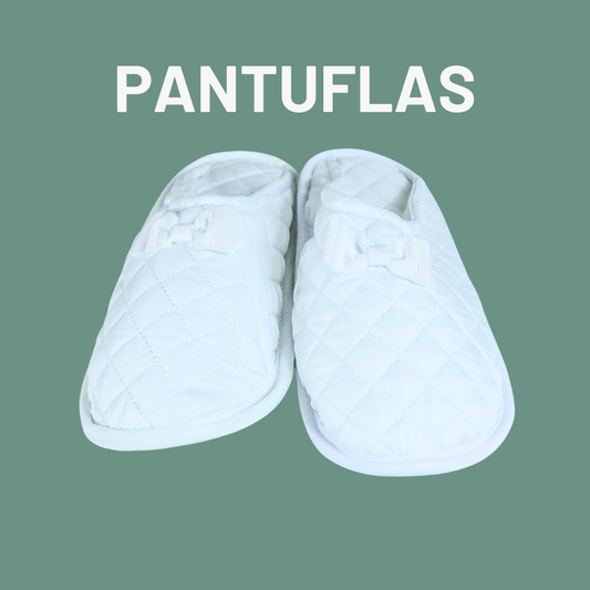 PANTUFLAS ABIERTAS EN PIQUÉ BLANCO!