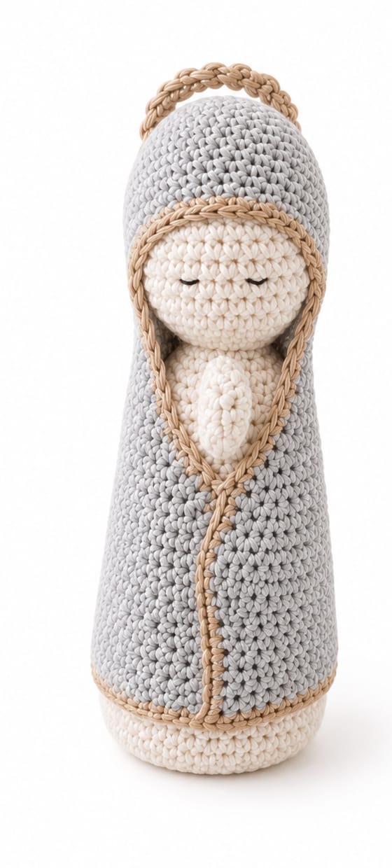 VIRGENCITA TEJIDA EN CROCHET